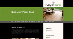 Desktop Screenshot of parquetroyal.be