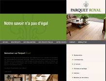 Tablet Screenshot of parquetroyal.be